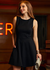 Black Bow Affair Fit And Flare Dress (Final Sale)