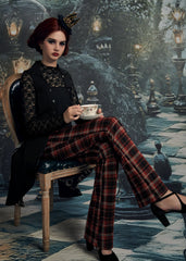 Black Floral Vest Back Split