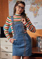 A Posh Picnic Denim Overall Jumper