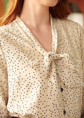 Dancing 'Till Dawn Bow Blouse