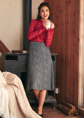 Excellence Attained Knit Midi Skirt