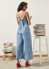 A Playful Bouquet Button-Front Jumpsuit
