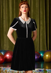 Victorian Whisper Lace Collar Dress