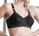Style 2101 | Expandable Cup Wireless Shaper Bra - Black