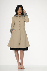 Camel Swing Coat
