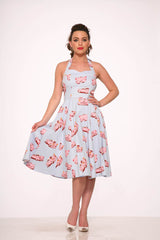 Car Hop Halter Swing Dress