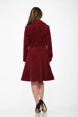 Katherine Coat in Burgundy