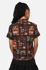 Covenstead Goth Print Blouse