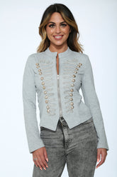 Grey Military Jacket