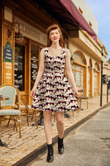 Dogs in Santa Hats Shorter Fit & Flare Dress