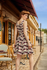 Dogs in Santa Hats Shorter Fit & Flare Dress