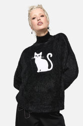 Catkins Boucle Knit Sweater