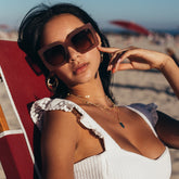 DISCRETION Oversized Sunglasses