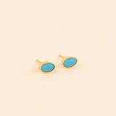December Birthstone Stud Earrings