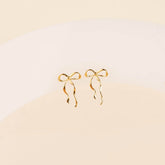 Dainty Bow Stud Earrings
