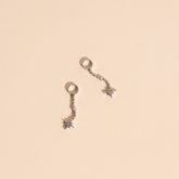Dangle Starburst Huggie Hoop Charms