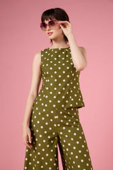 Polka Dot Shell Top