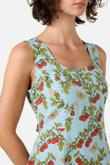 Cherry Tomatoes Midi Dress