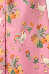 Chickens Mini Shirt Dress