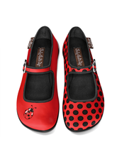 Chocolaticas® Ladybug Women's Mary Jane Flat