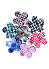 Checkered Flower Claw Hair Clip