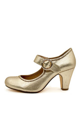 Madeline Metallic Mary Jane Heels