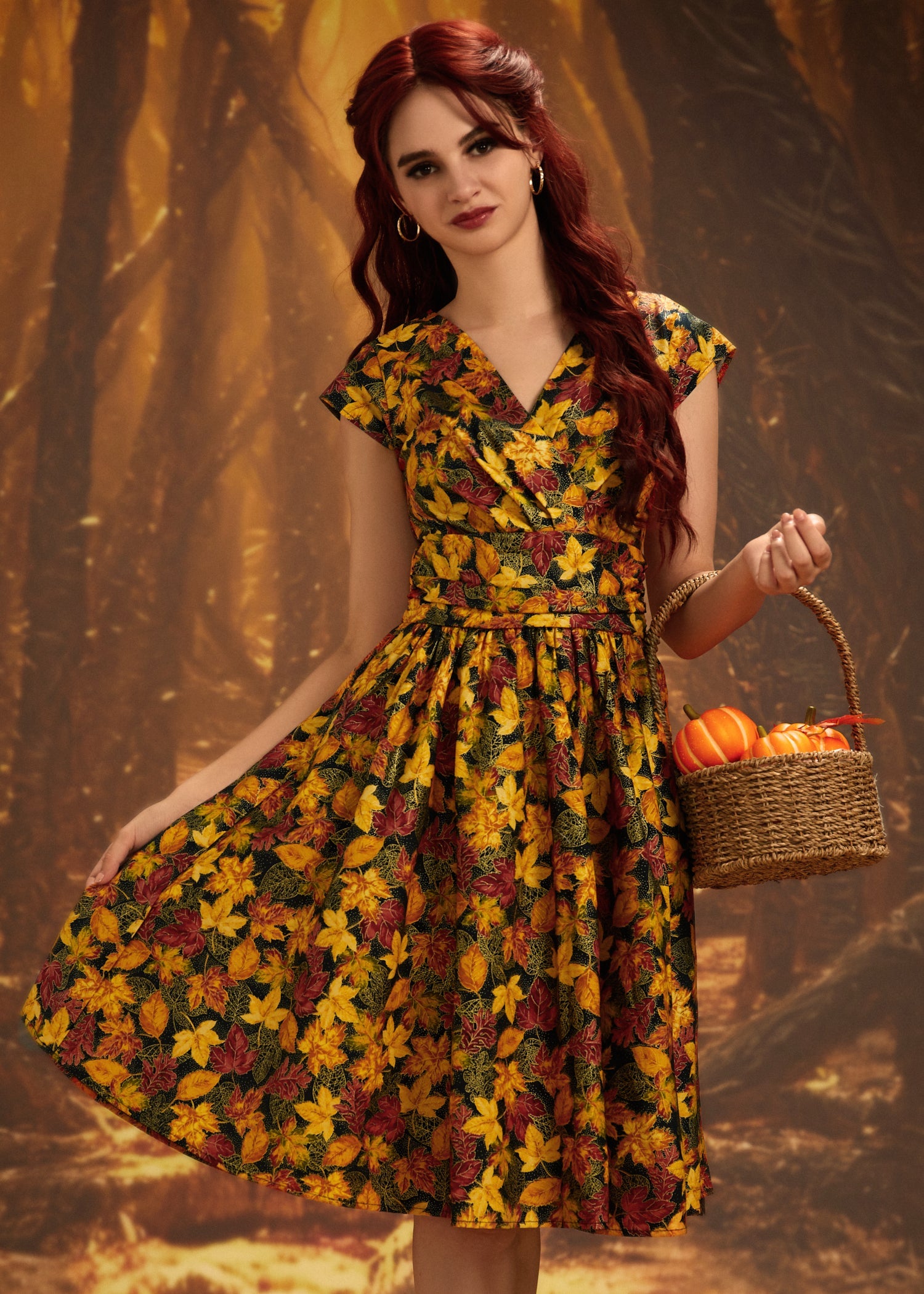 Leaves Greta Dress