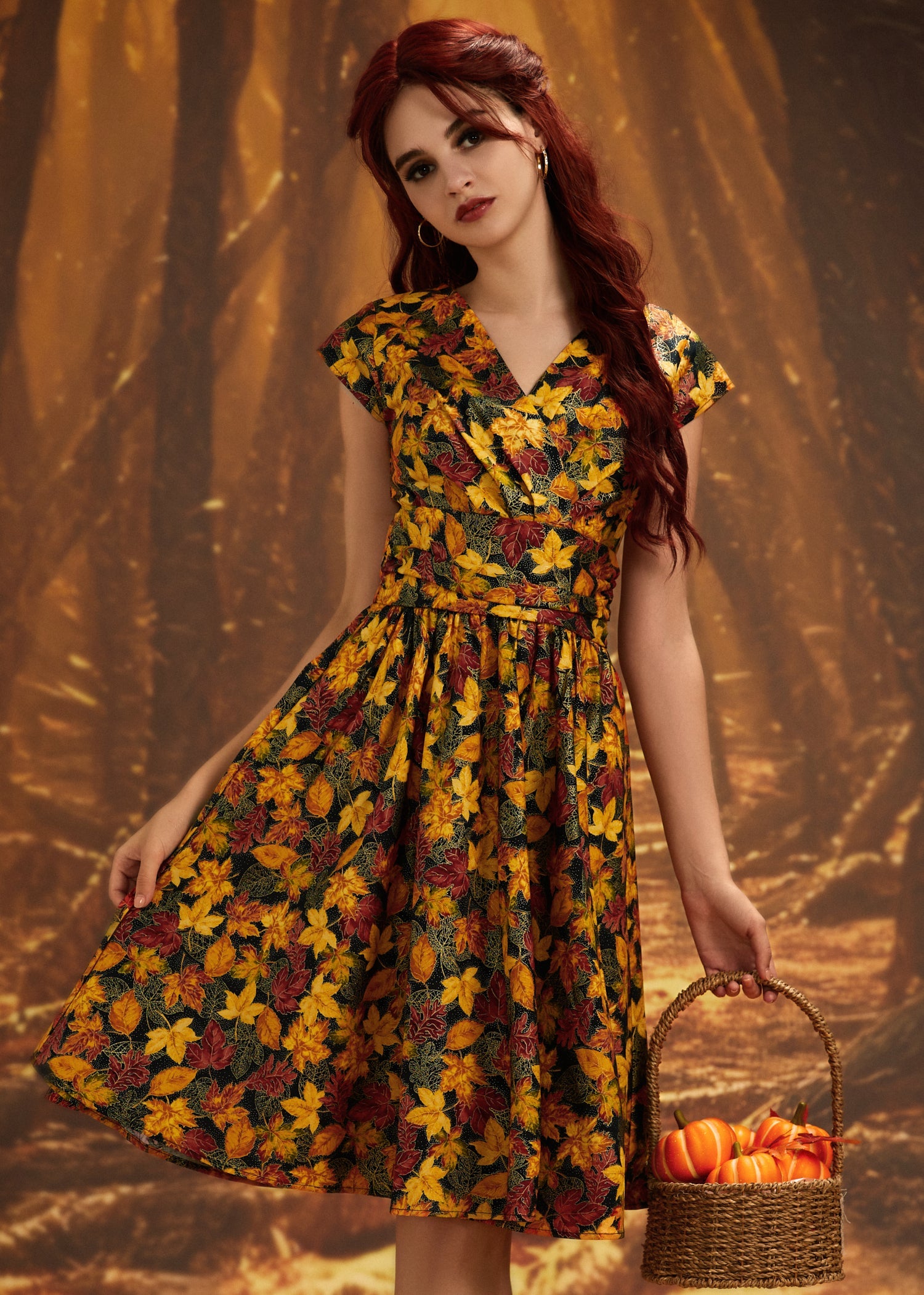 Leaves Greta Dress