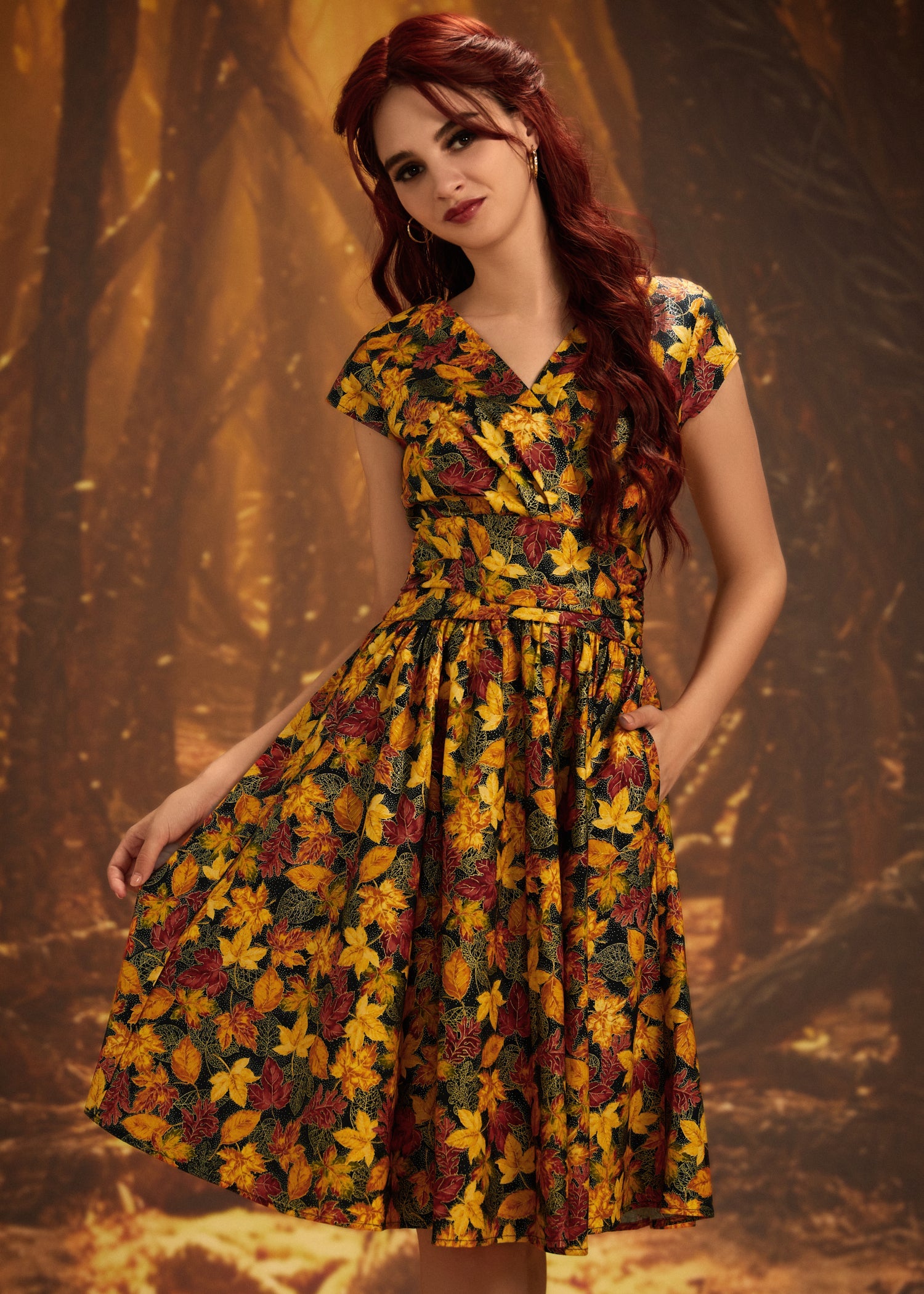 Leaves Greta Dress