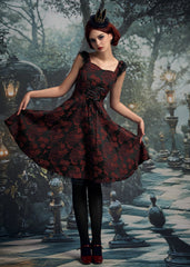 Red Byzantine Swing Dress