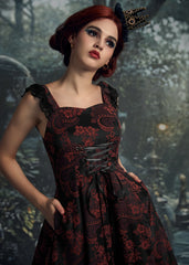 Red Byzantine Swing Dress
