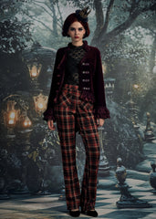 Burgundy Gloria Velvet Tailed Jacket