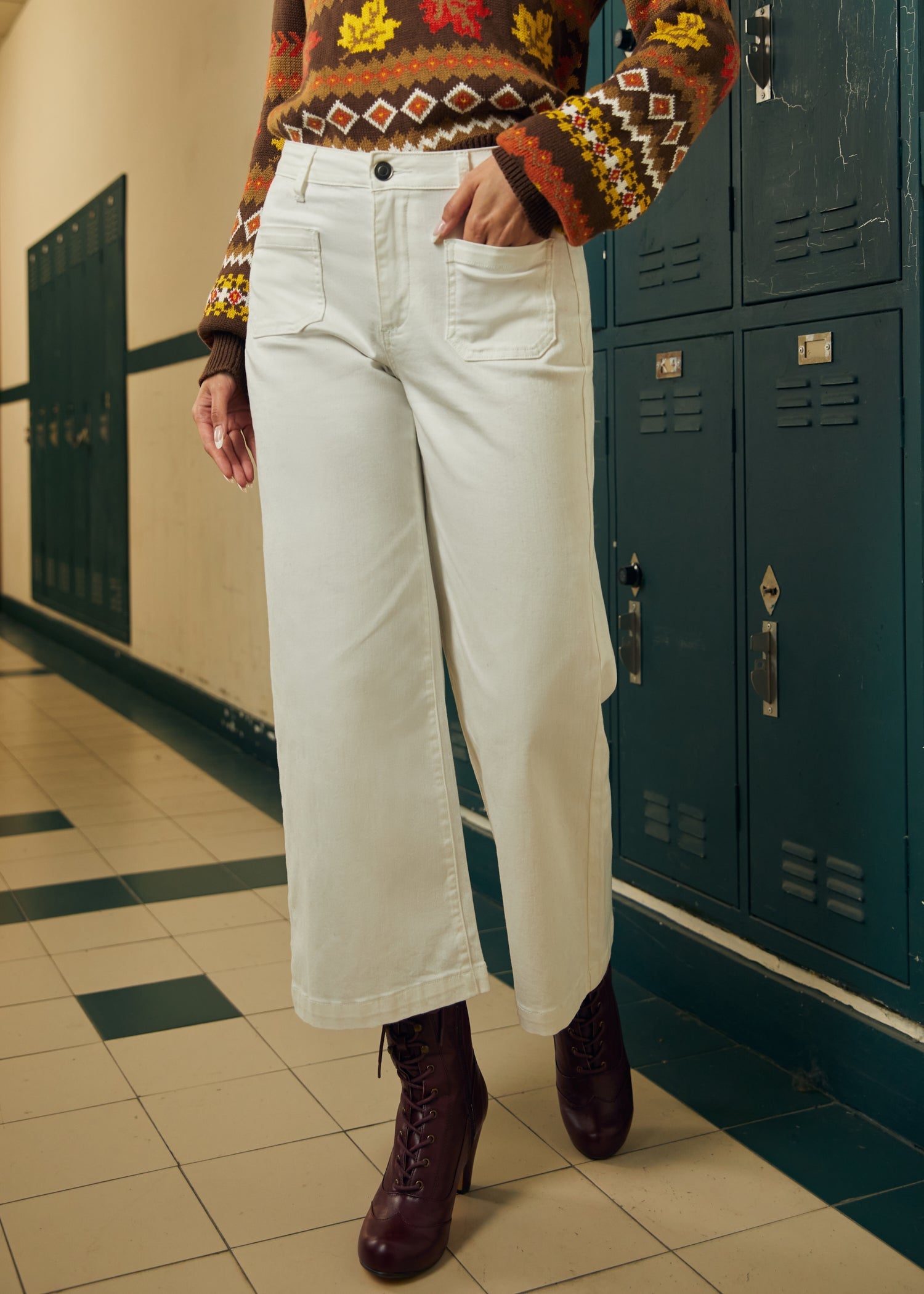 Boho Bliss Wide Leg Crop Pant