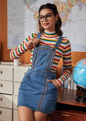 A Posh Picnic Denim Overall Jumper