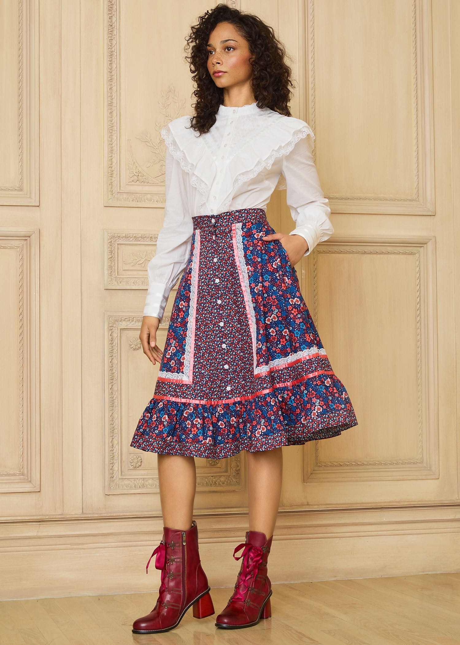 GUNNE SAX for ModCloth's Isabella Midi Skirt