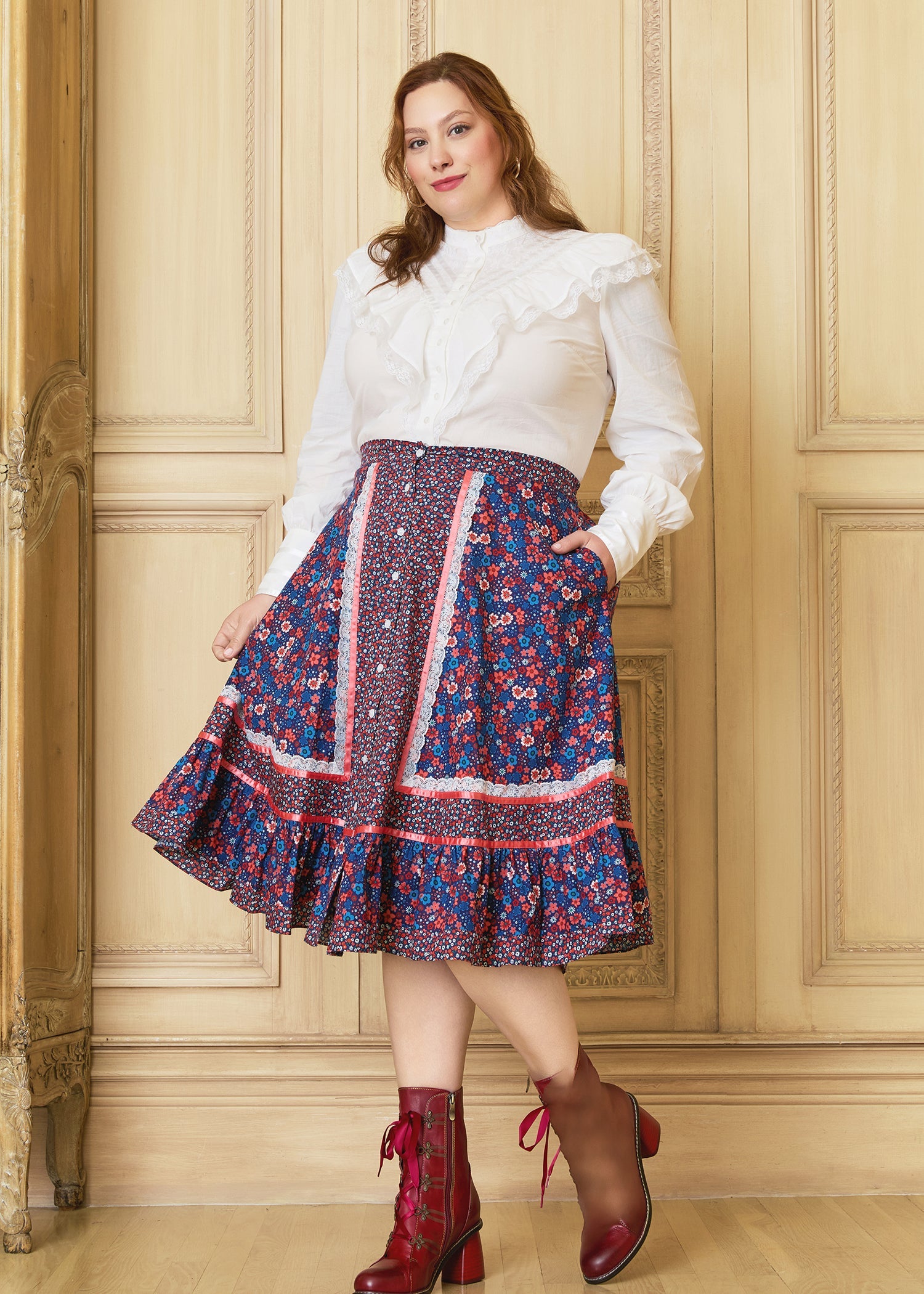 GUNNE SAX for ModCloth's Isabella Midi Skirt