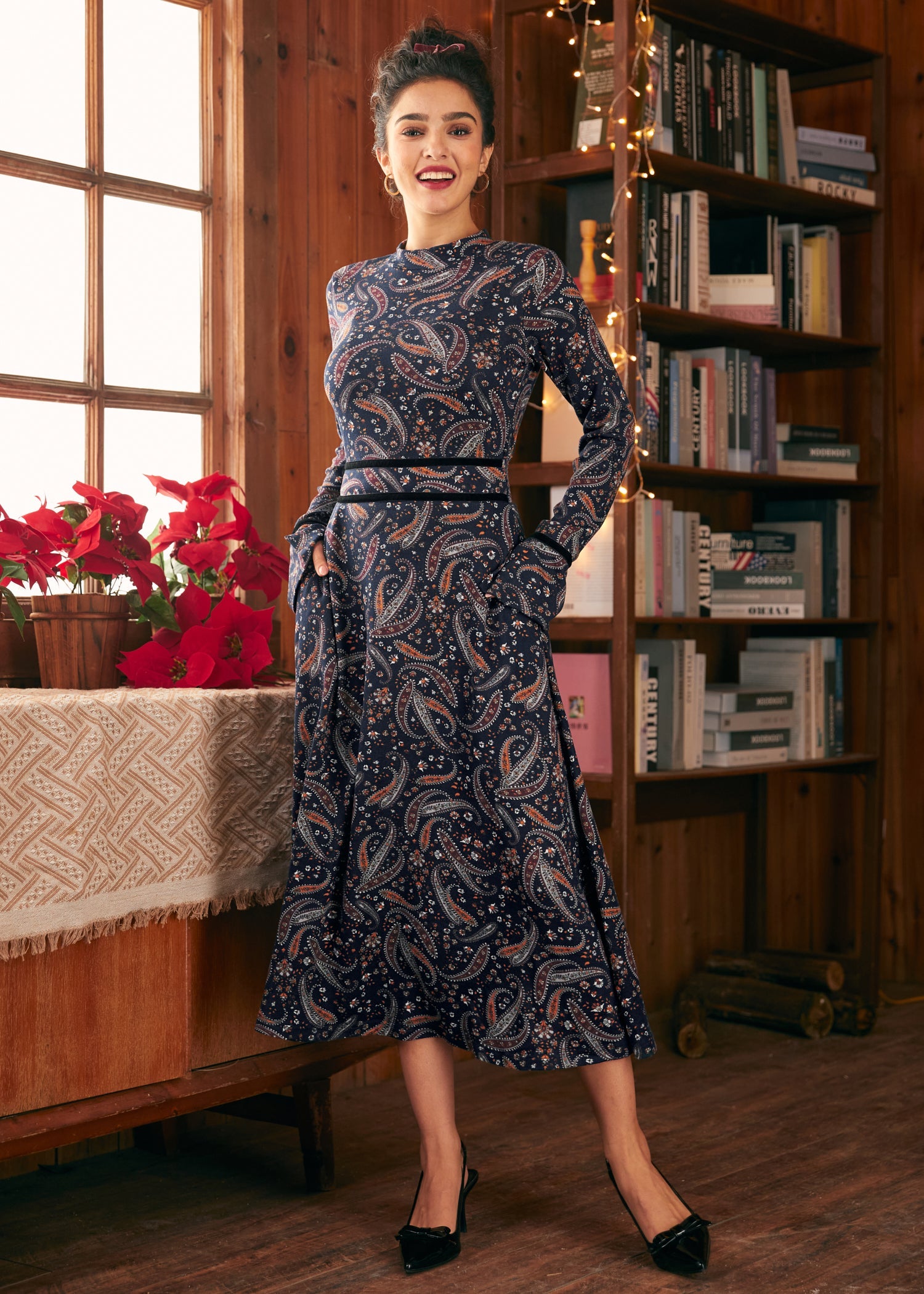 Garden Party Tapestry Midi Dress