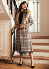 Elegance Reimagined Fur Trim Coat
