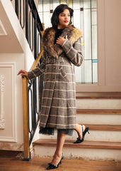 Elegance Reimagined Fur Trim Coat
