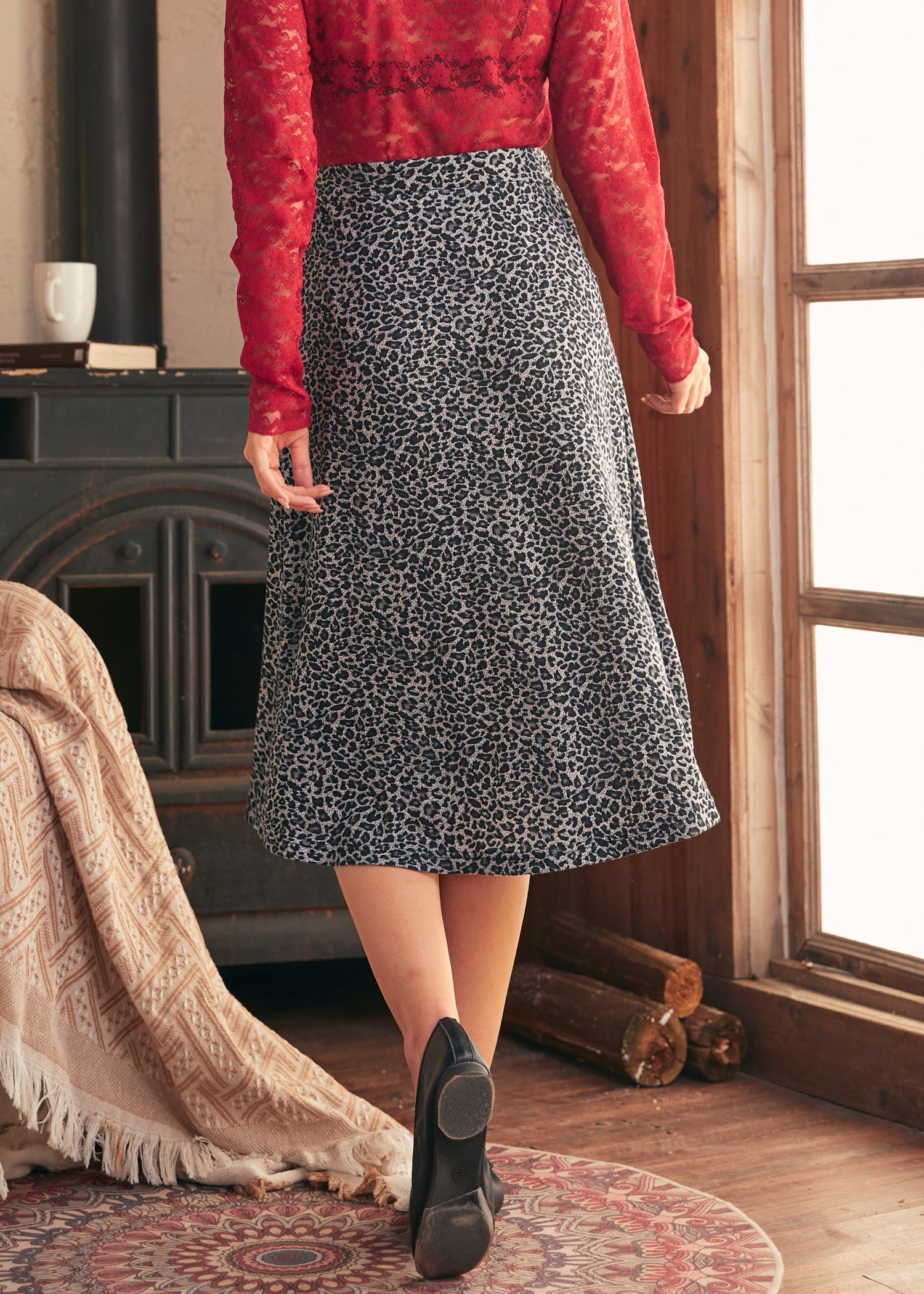 Excellence Attained Knit Midi Skirt