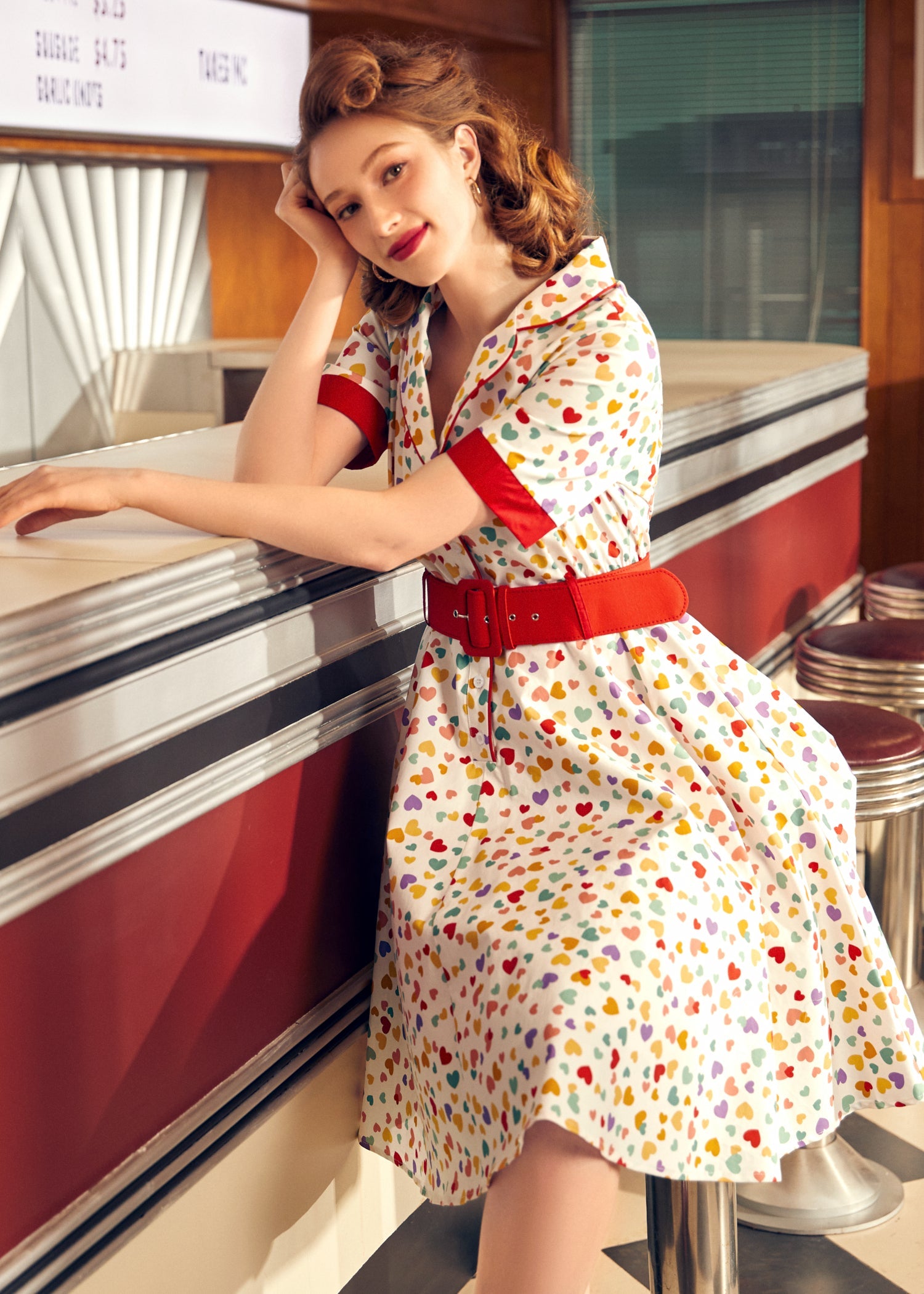 Elegant Epoch Belted Shirtdress