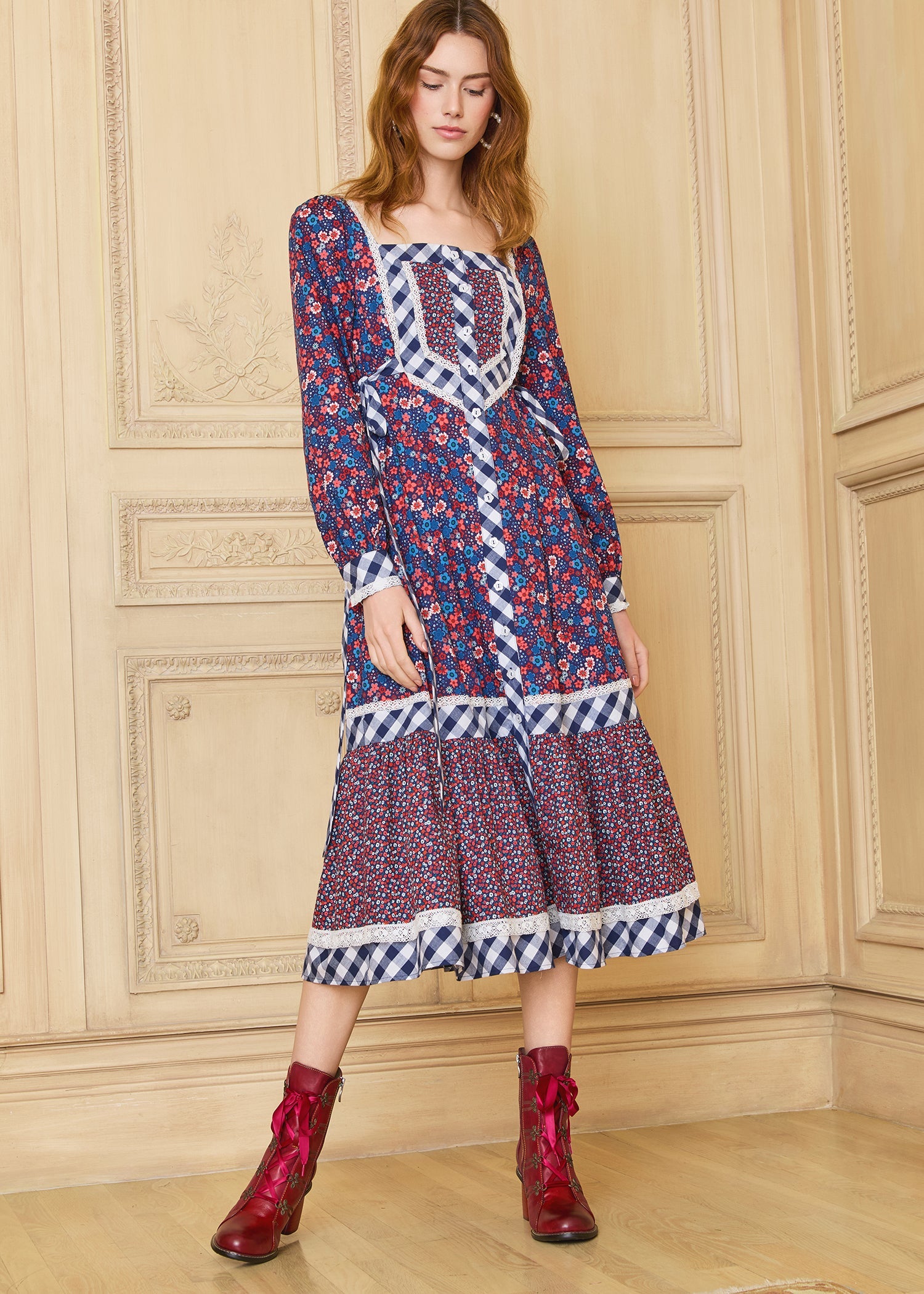 GUNNE SAX for ModCloth Veronica Midi Dress