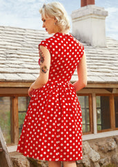 Dotted Darling Fit & Flare Dress