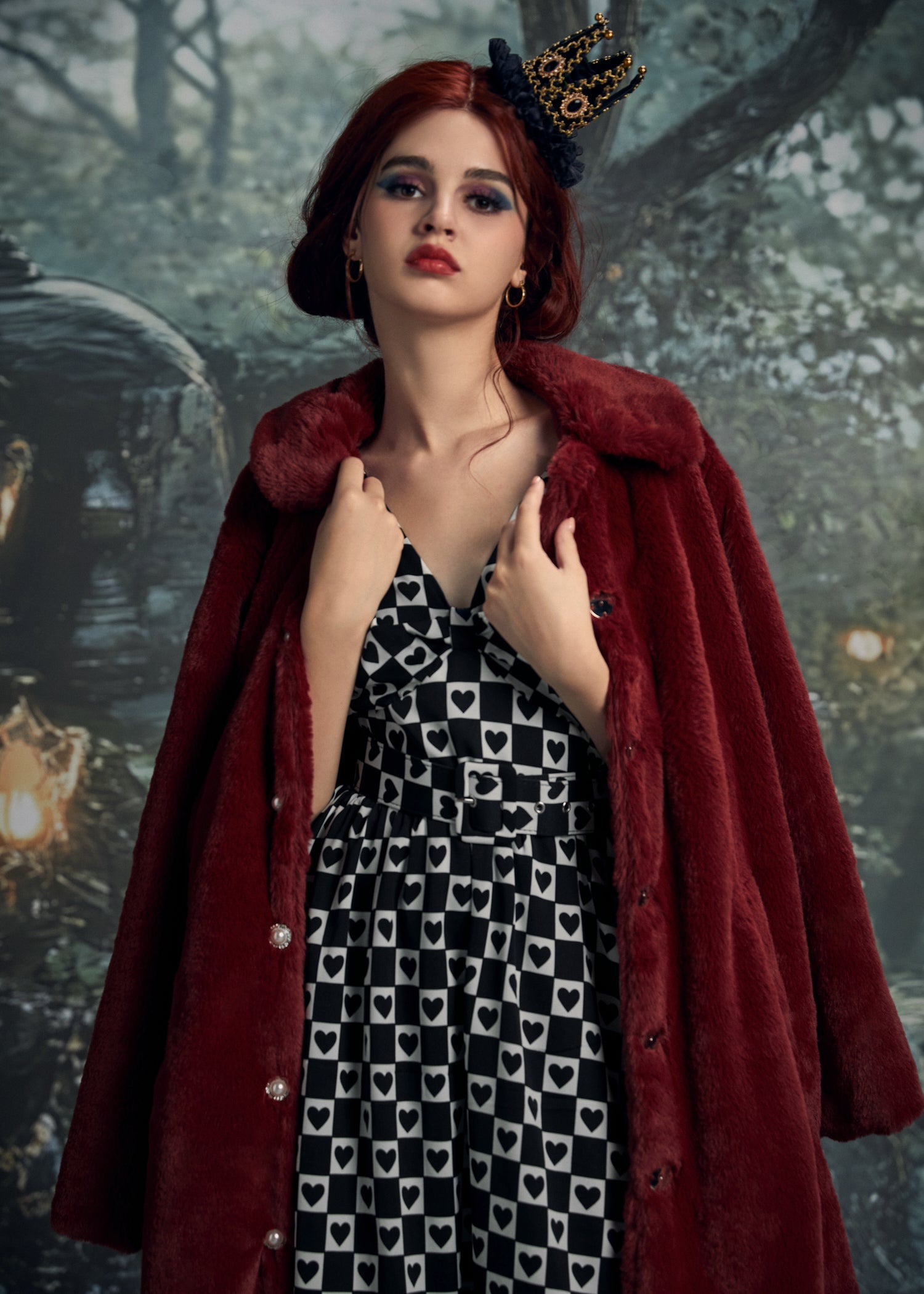 Retro Glam Swing Fur Coat