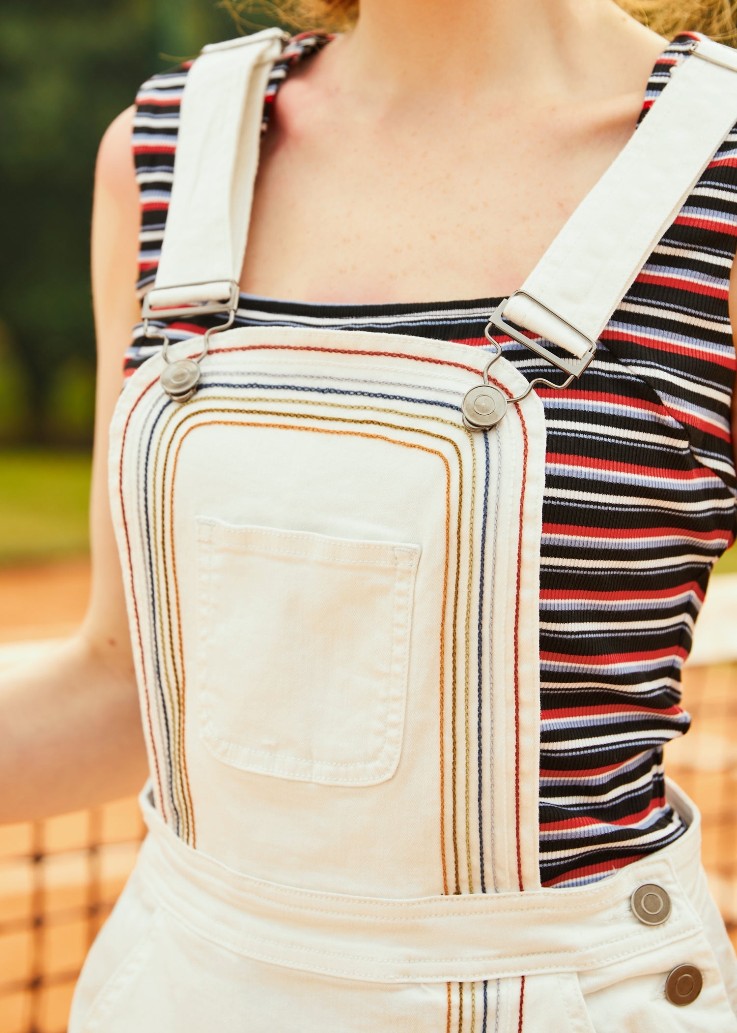A Posh Picnic Denim Overall Jumper