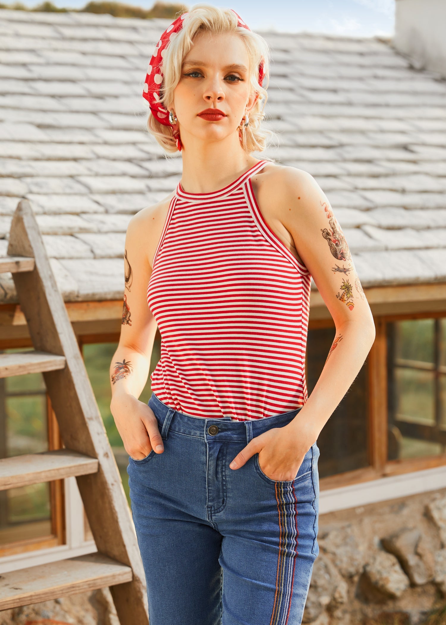 Just Bloomed Bermuda Jean Shorts