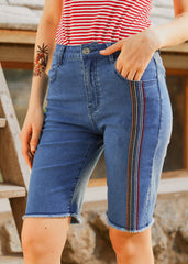 Just Bloomed Bermuda Jean Shorts