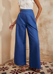 Double Pleat Wide Leg Pants