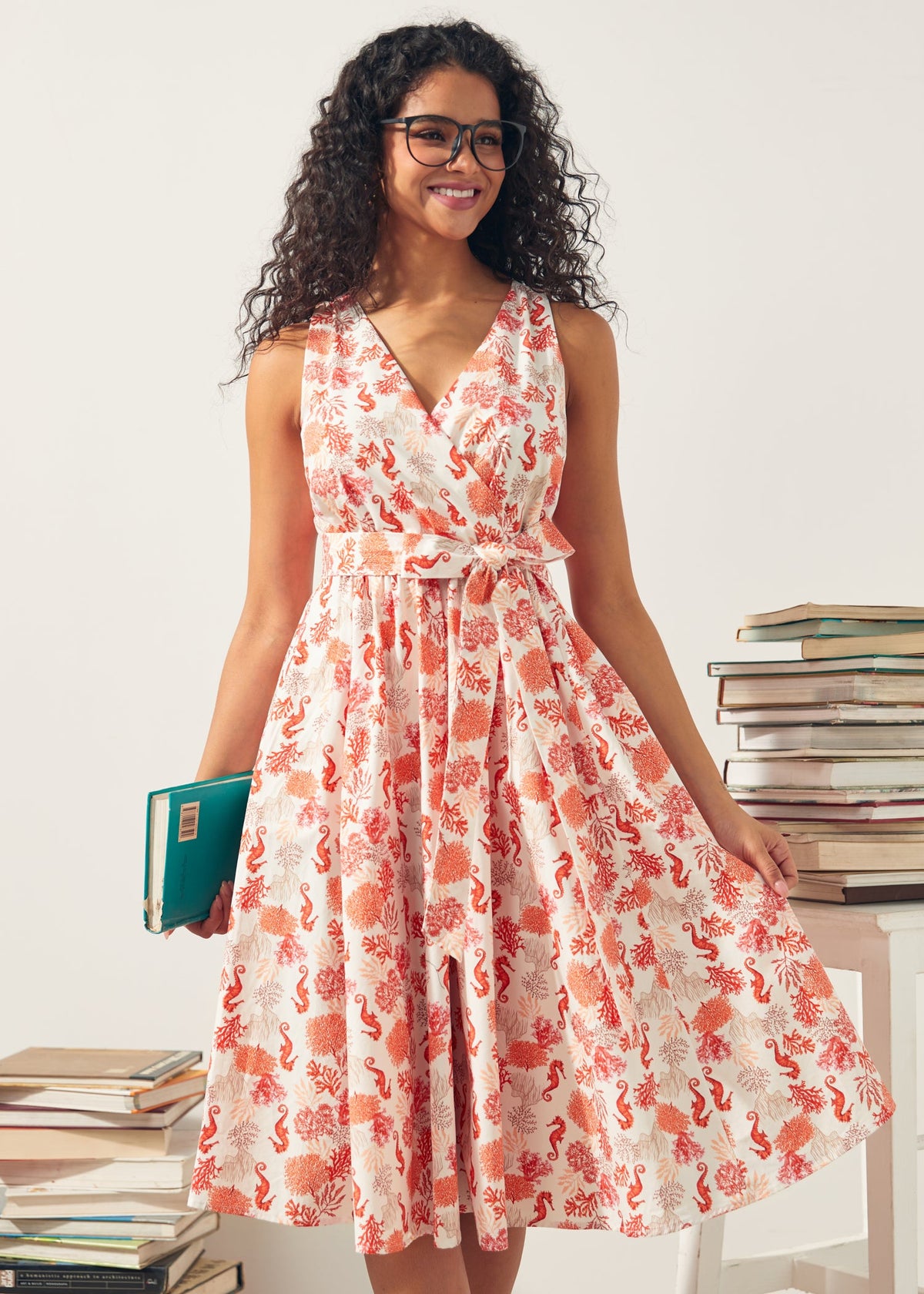 Instant Energy Faux-Wrap Dress