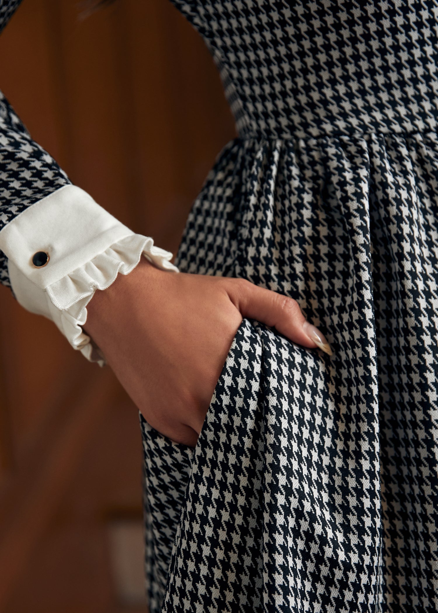 Houndstooth and Nail Dress